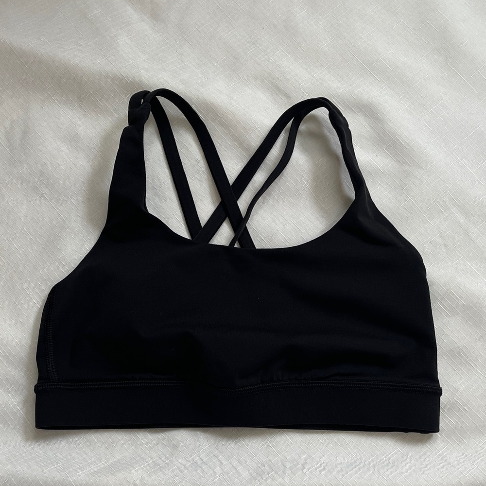 Lululemon Athletica Black Strappy Sports Bra